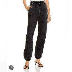 Alexander Wang Black Sweatpants Joggers, size M